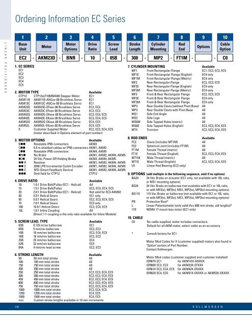 Linear Positioners Catalog_en-US_revA - Kollmorgen