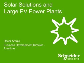 PV energy - Schneider Electric