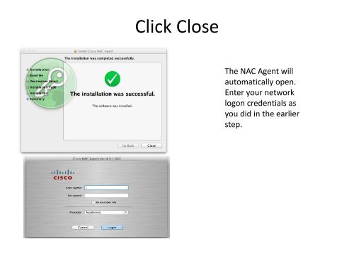 Connecting to MacNet via Mac OS X - Immaculata University