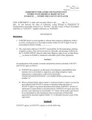 Caltrans - Landscape Maintenance Agreement - Sample Contract