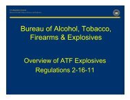 Overview of ATF Explosives Regulations - Directrouter.com