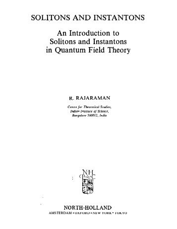 Rajaraman. Solitons and instantons - LMPT