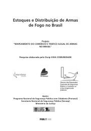 Estoques e DistribuiÃ§Ã£o de Armas de Fogo no Brasil