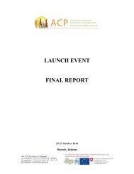LAUNCH EVENT FINAL REPORT - Africa-EU Partnership