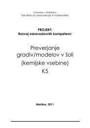 S2.19 - Razvoj naravoslovnih kompetenc - Univerza v Mariboru