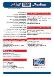 Staff Locations - USO