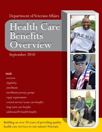 VA Health Care Benefits Overview Brochure - US Department of ...