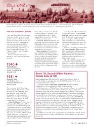 Class Notes Class Notes Lafayette Magazine Lafayette College