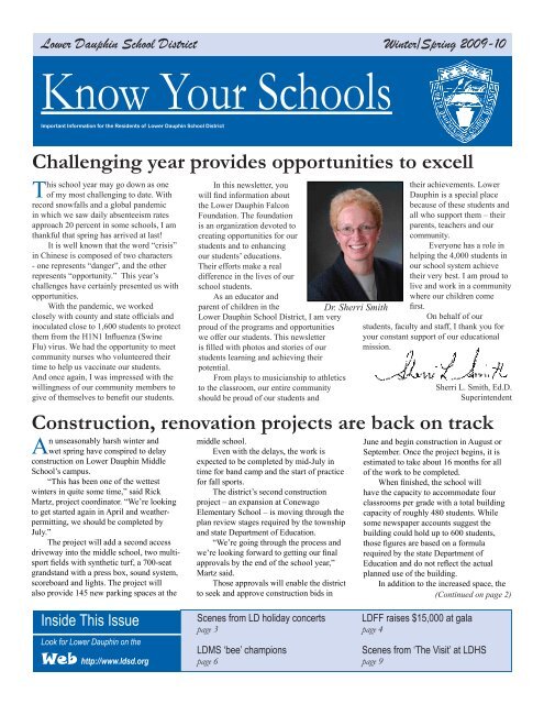 Know Your Schools newsletter - Lower Dauphin School District