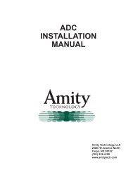 Active Depth Control Installation Instructions - Amity Technology