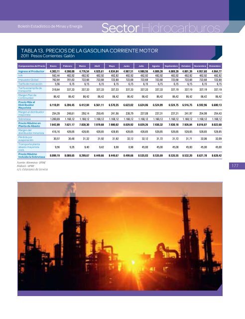 BoletÃ­n EstadÃ­stico de Minas y EnergÃ­a 2007 - 2011 - simco