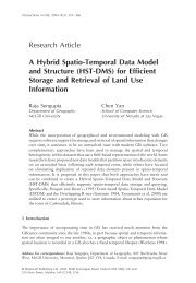 Research Article A Hybrid Spatio-Temporal Data Model and Structure