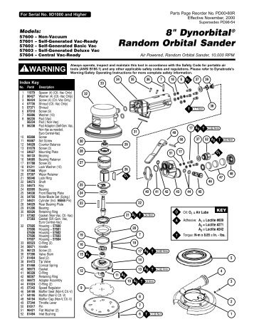 8" DynorbitalÂ® Random Orbital Sander - Dynabrade Inc.