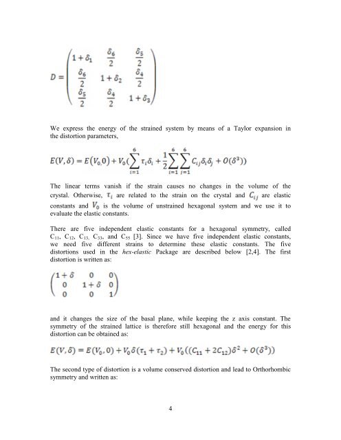 Elastic constants calculation - WIEN 2k