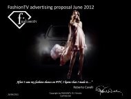 FashionTV advertising proposal June 2012 - FashionTV Corporate ...