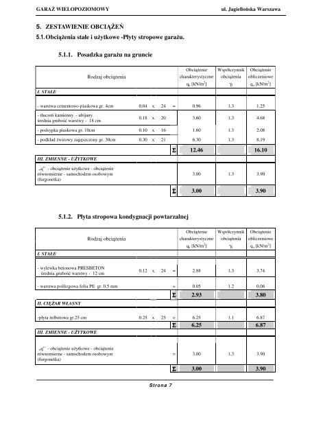 projekt budowlany garaÅ¼u wielopoziomowego - UrzÄd Dzielnicy ...