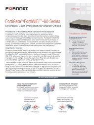 FortiGate 80C Datasheet - Fortinet