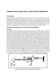 VIBROMETâ¢ 500V: SINGLE POINT LASER DOPPLER VIBROMETER