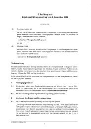 1. Nachtrag zum ErgebnisabfÃ¼hrungsvertrag der Schaltbau Holding ...