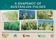A SNAPSHOT OF AUSTRALIAN PULSES - Pulse Australia