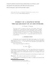 energy of a graph is never the square root of an odd integer