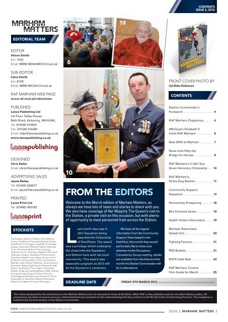 theofficialmagazineof rafmarham - Marham Matters Online