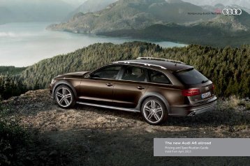 The new Audi A6 allroad Pricing and ... - Audi on Demand