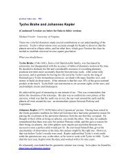 PDF - Tycho Brahe and Johannes Kepler - Galileo and Einstein