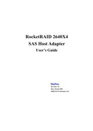 RocketRAID 2640X4 SAS Host Adapter - Highpoint