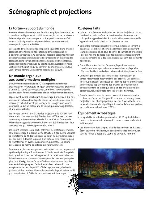 Dossier de presse - Cirque du Soleil