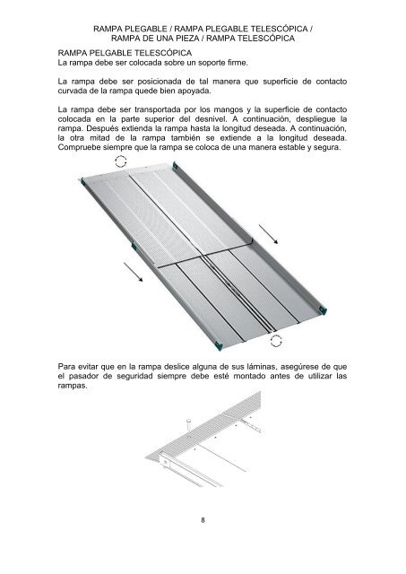 MANUAL DE USUARIO Rampa Plegable Rampa Plegable ...