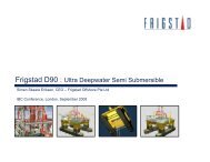 Frigstad D90 : Ultra Deepwater Semi Submersible