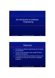 An Introduction to Software Engineering Objectives