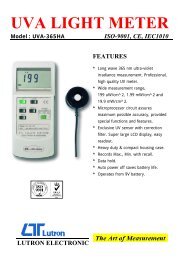 Lutron UVA-365 UV Meter - Test and Measurement Instruments CC