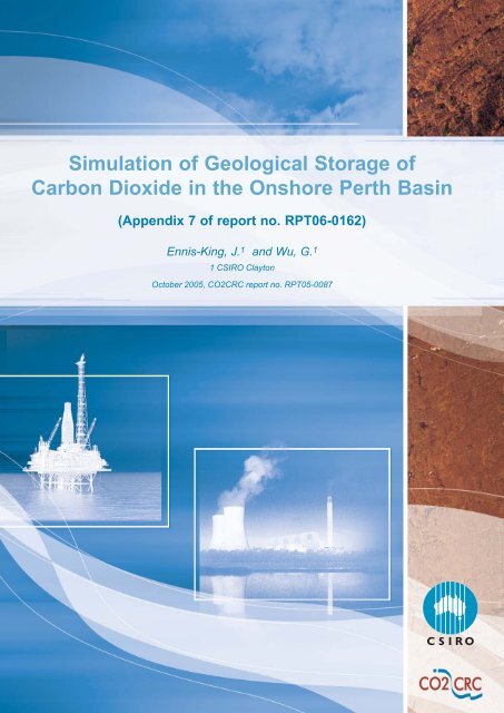 Simulation of Geological Storage of Carbon Dioxide in ... - CO2CRC