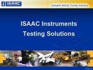 ISAAC Instruments Testing Solutions - Brendel Associates Ltd.