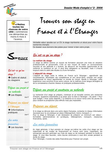 Dossier Mode Emploi 02 Pdf Centre Ressources Information