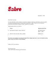 Here - Hotel eServices - Sabre