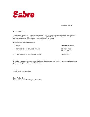 Here - Hotel eServices - Sabre