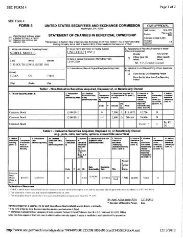 SEC FORM 4 Page 1 of2 http://www.sec.gov/Archives/edgar/data ...