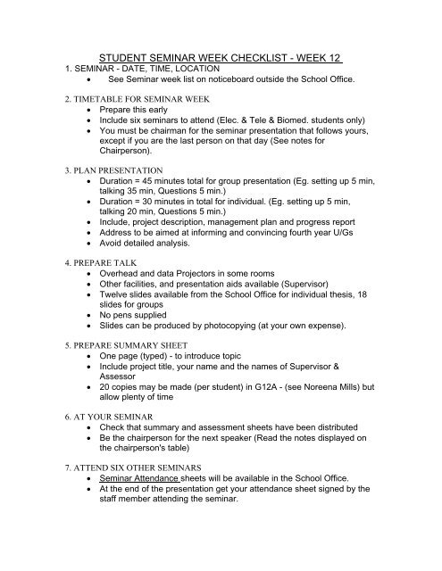 student-seminar-week-checklist-week-12