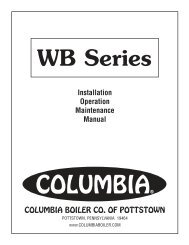 INSTALLER/SERVICEMAN - Columbia Boiler