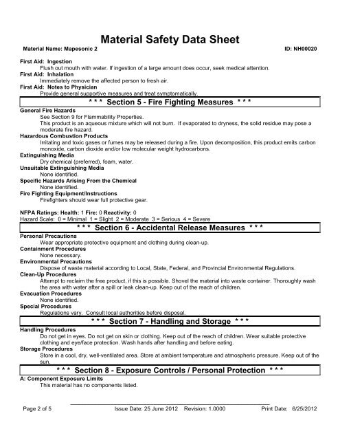 MSDS Sheet