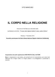 IL CORPO NELLA RELIGIONE - Vito Mancuso