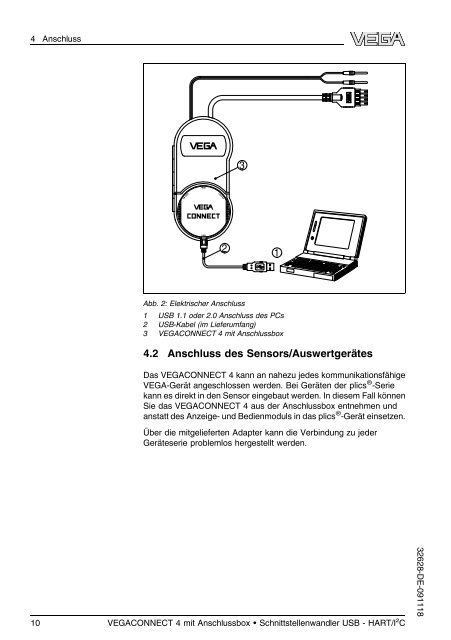 Betriebsanleitung -VEGACONNECT 4 mit Anschlussbox ...