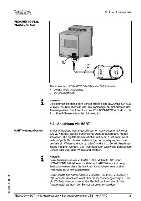 Betriebsanleitung -VEGACONNECT 4 mit Anschlussbox ...