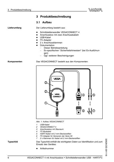 Betriebsanleitung -VEGACONNECT 4 mit Anschlussbox ...