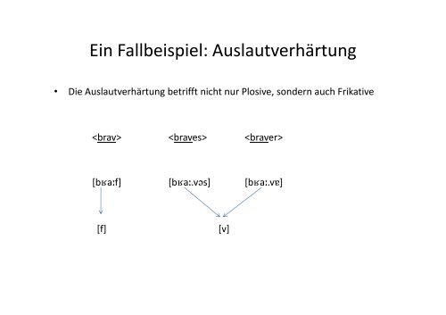 Regelbasierte vs. constrainstbasierte Phonologie