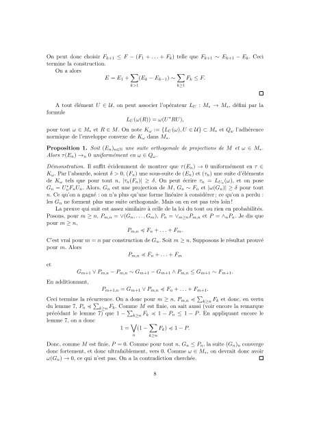 Traces sur les algÃ¨bres de von Neumann finies