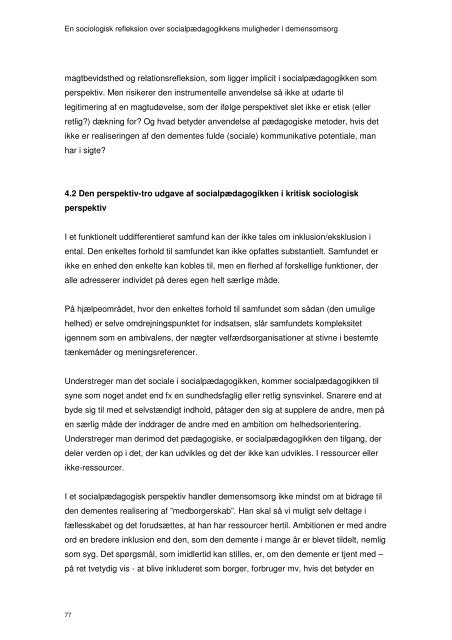 En sociologisk refleksion over ... - Socialstyrelsen